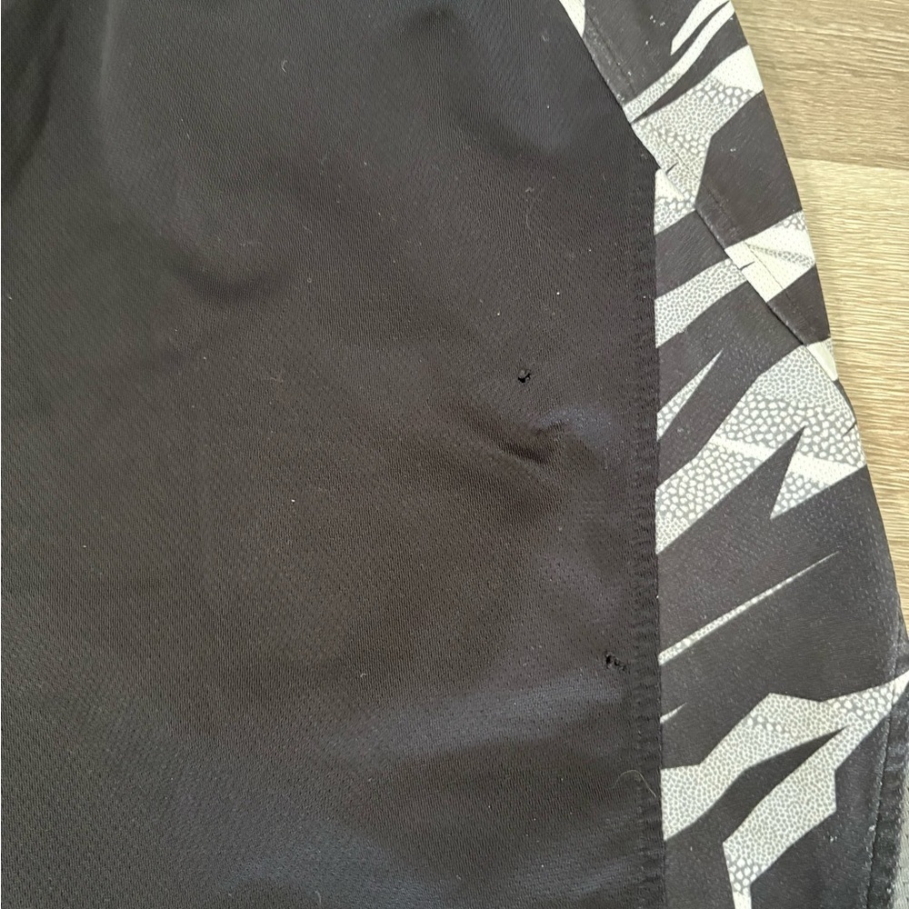 Adidas Men's Black and Gray Patterned Athletic Shorts - Picture 5 of 7